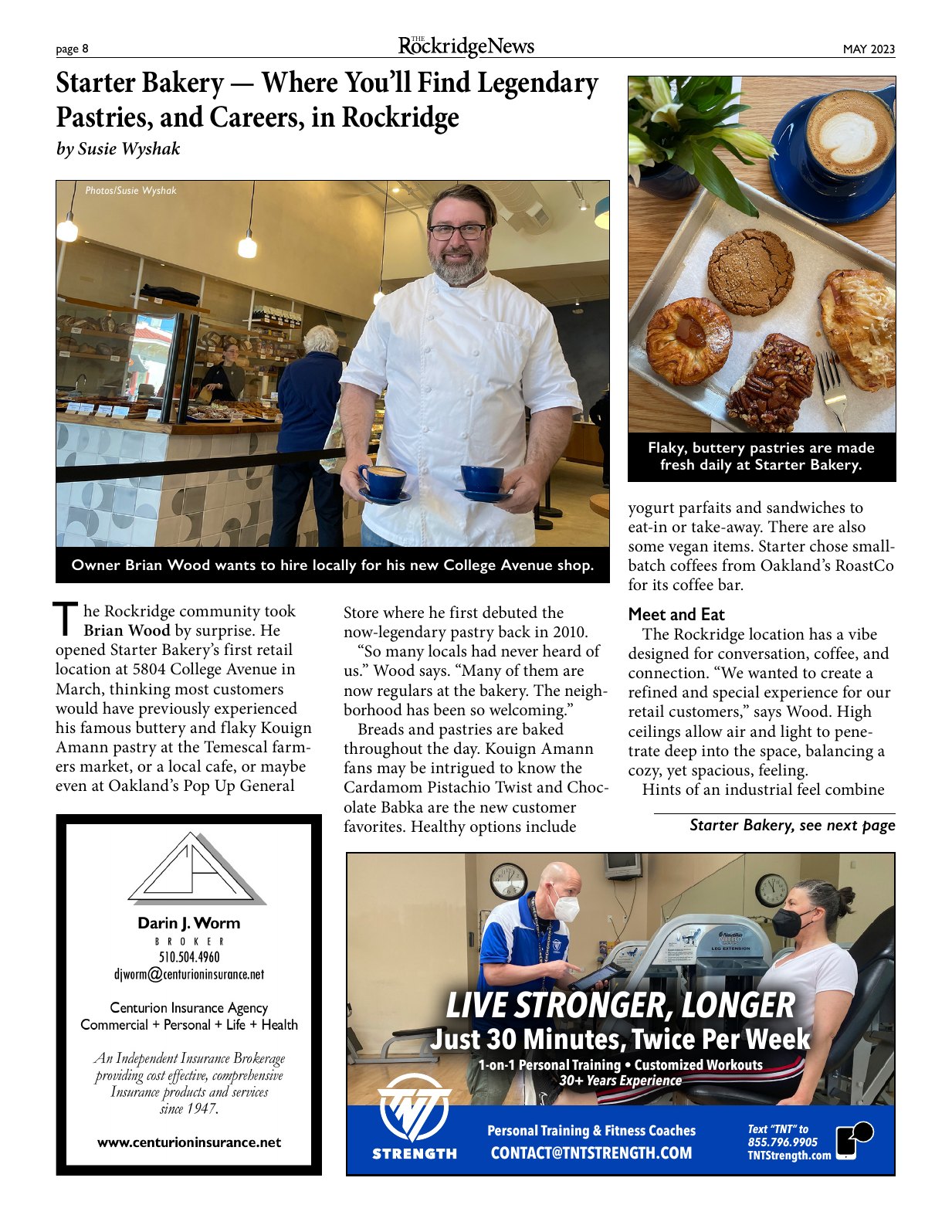 Click to zoom in The Rockridge News, May 2023, page 8