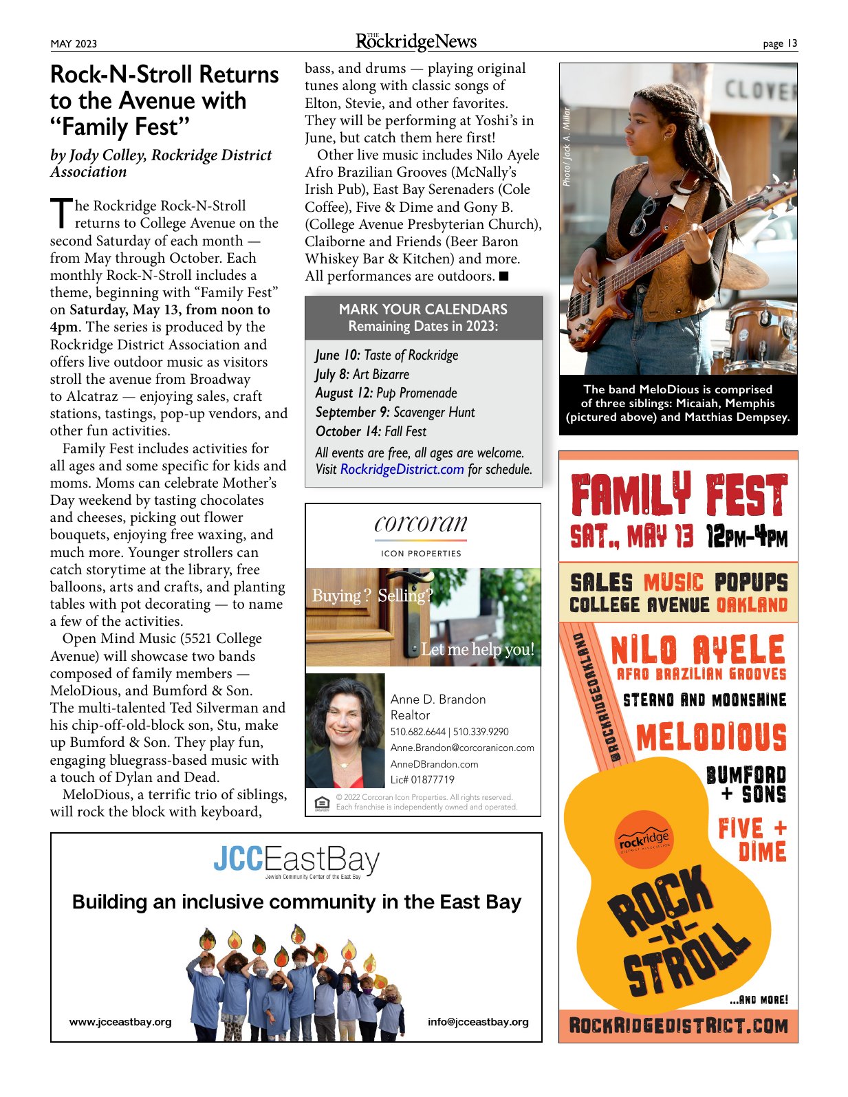 Click to zoom in The Rockridge News, May 2023, page 13