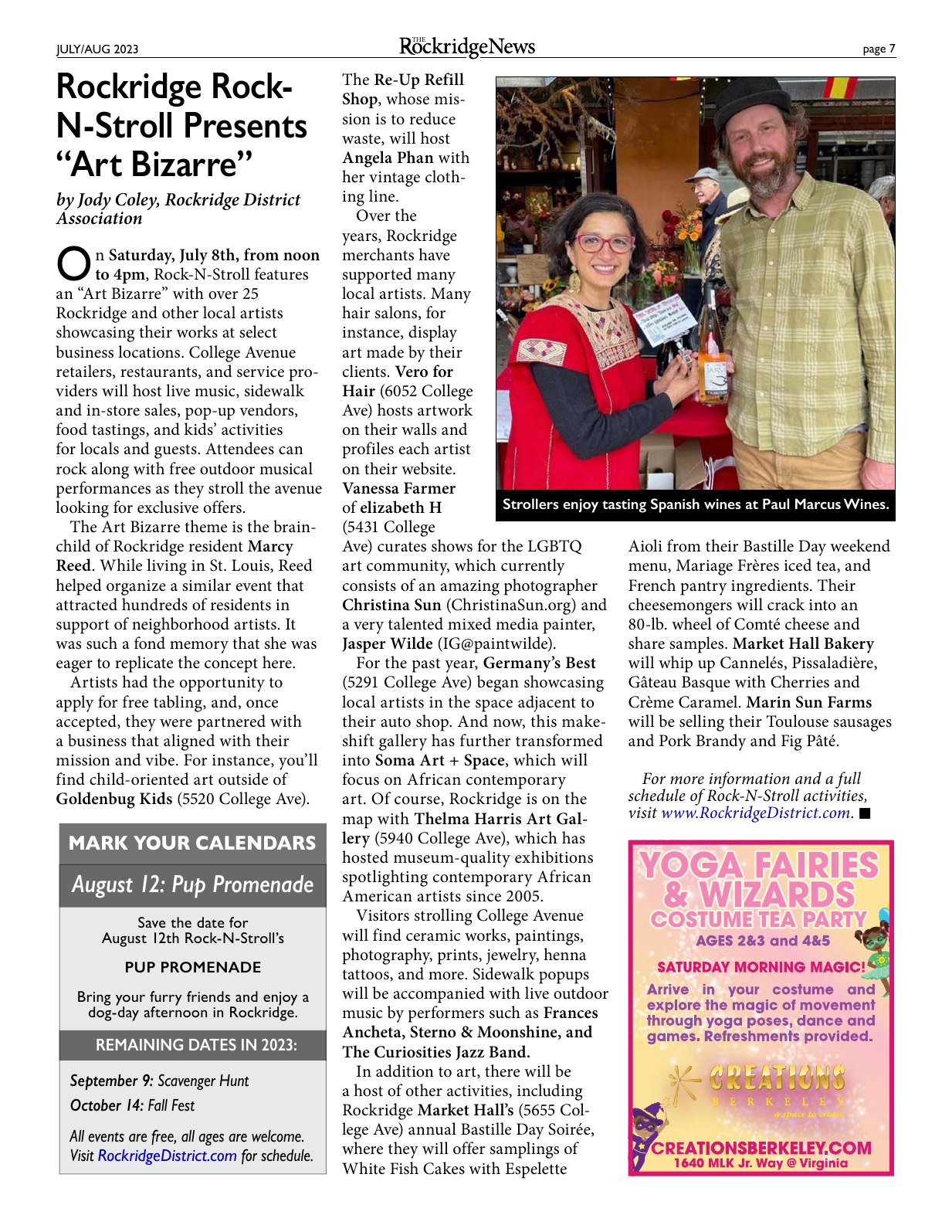 Click to zoom in The Rockridge News, July 2023, page 7