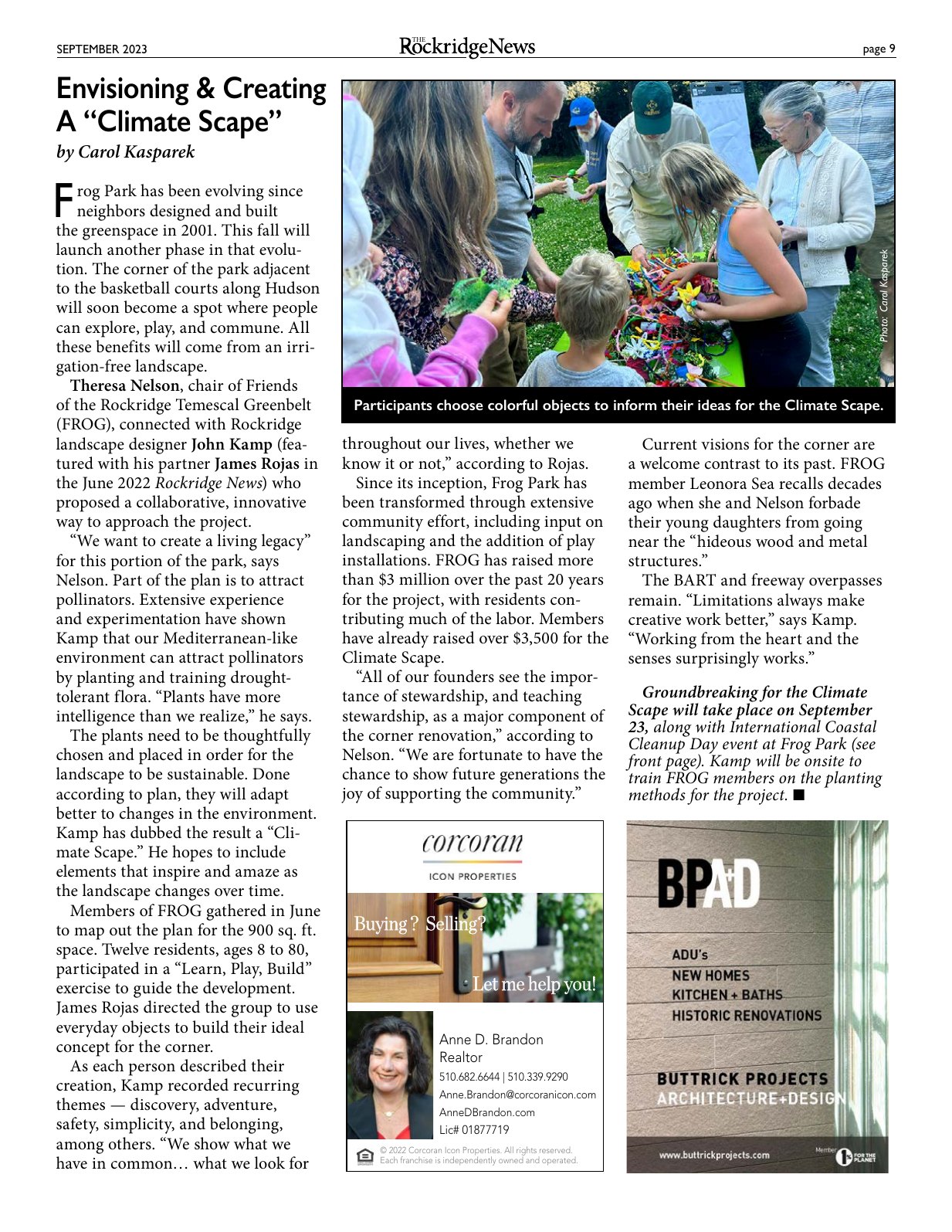 Click to zoom in The Rockridge News, September 2023, page 9