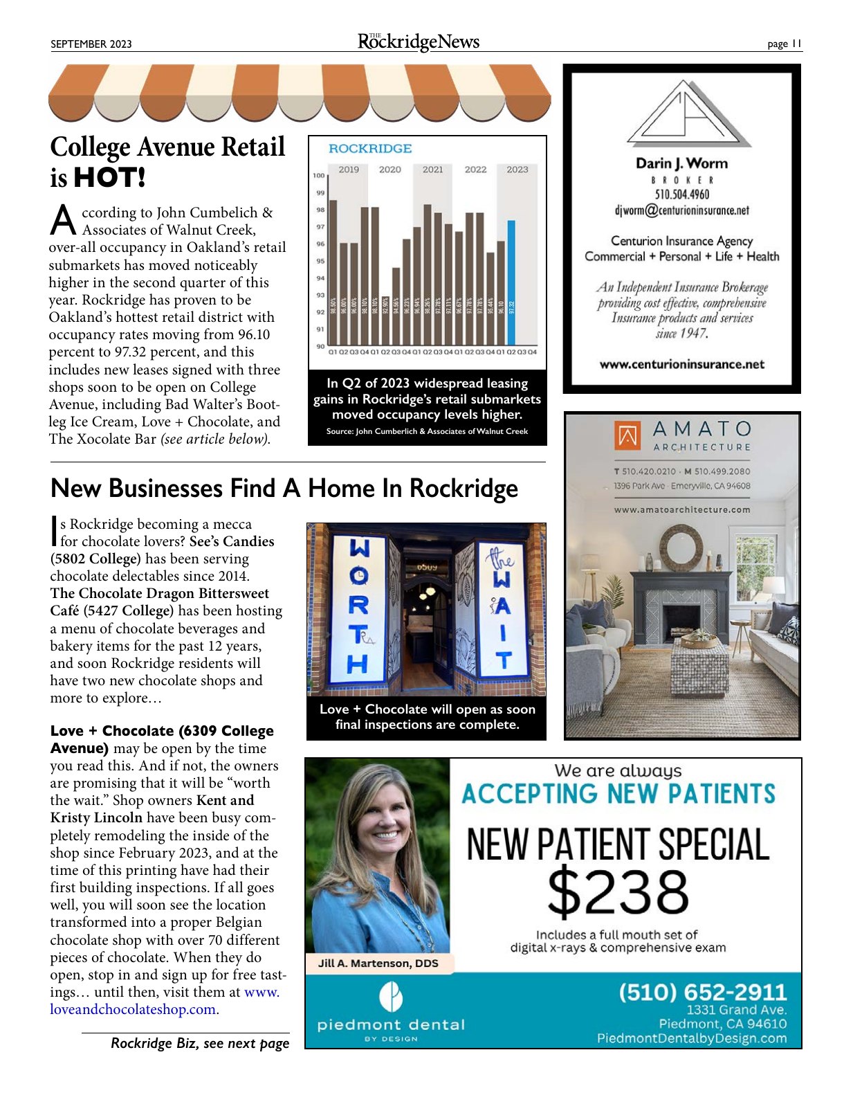 Click to zoom in The Rockridge News, September 2023, page 11