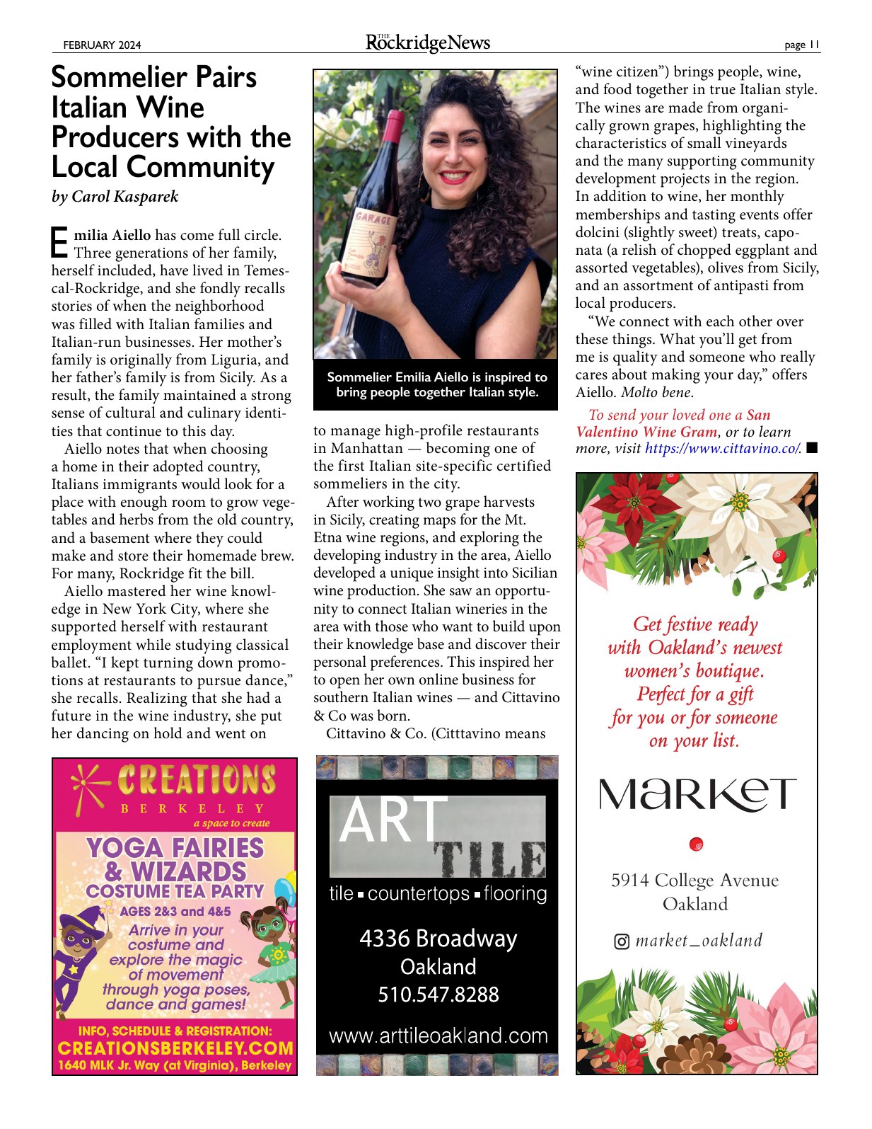 Click to zoom in The Rockridge News, February 2024, page 11
