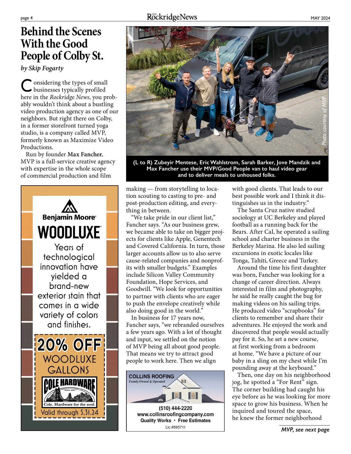 Click to zoom in The Rockridge News, May 2024, page 4