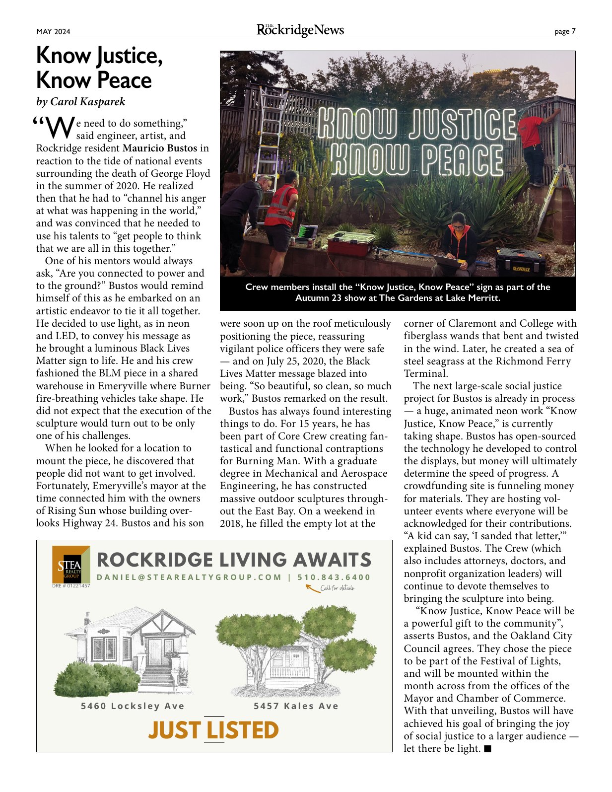 Click to zoom in The Rockridge News, May 2024, page 7