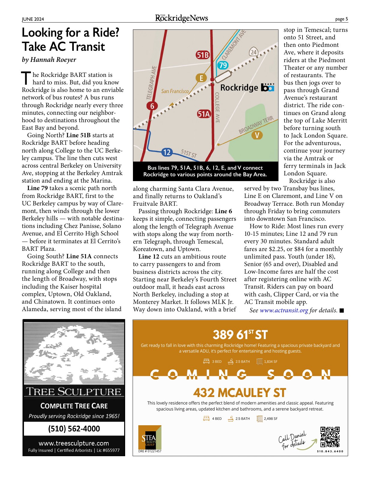 Click to zoom in The Rockridge News, June 2024, page 5