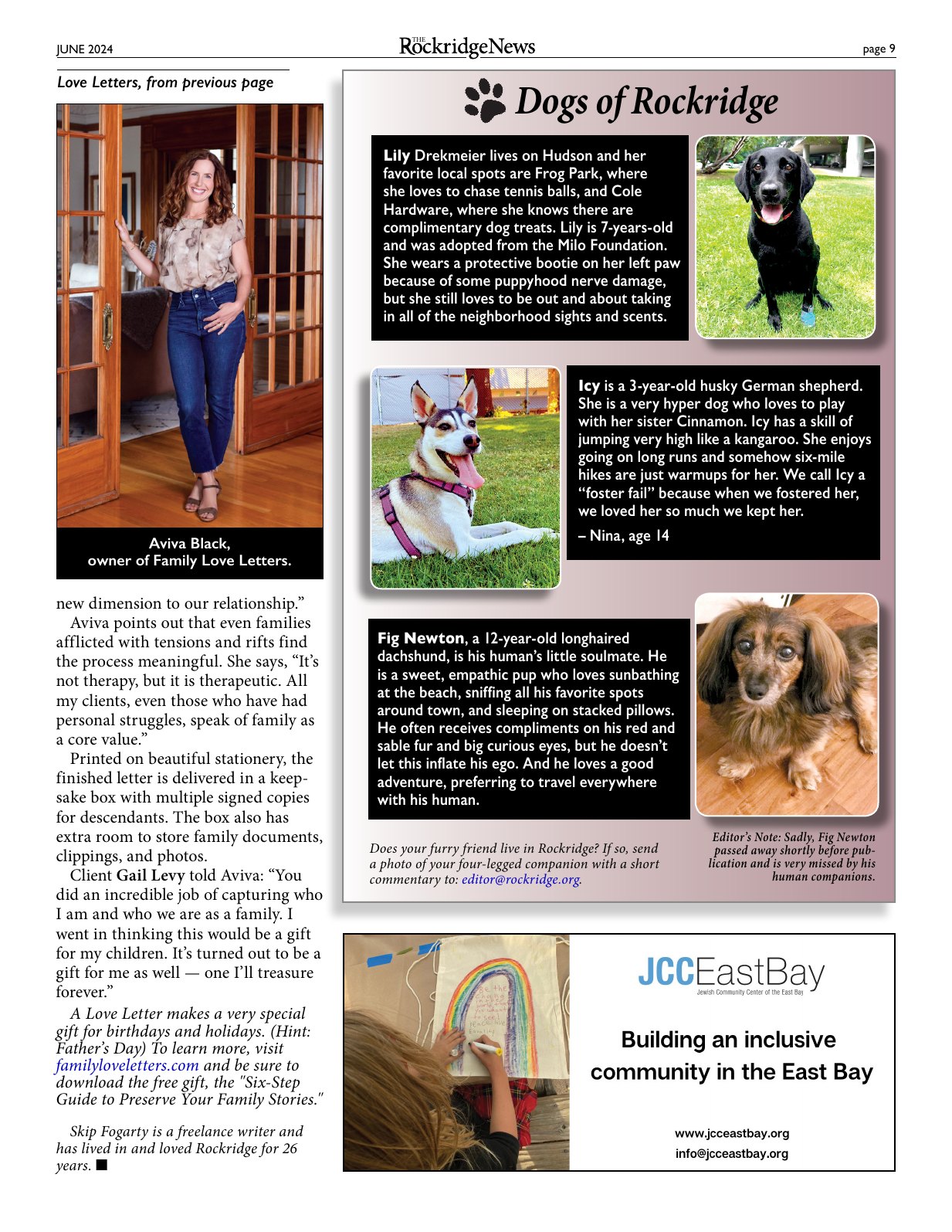Click to zoom in The Rockridge News, June 2024, page 9