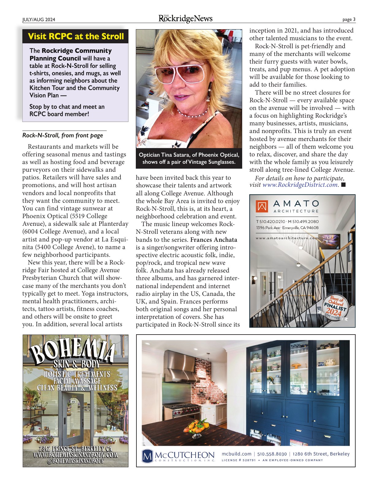 Click to zoom in The Rockridge News, July 2024, page 3