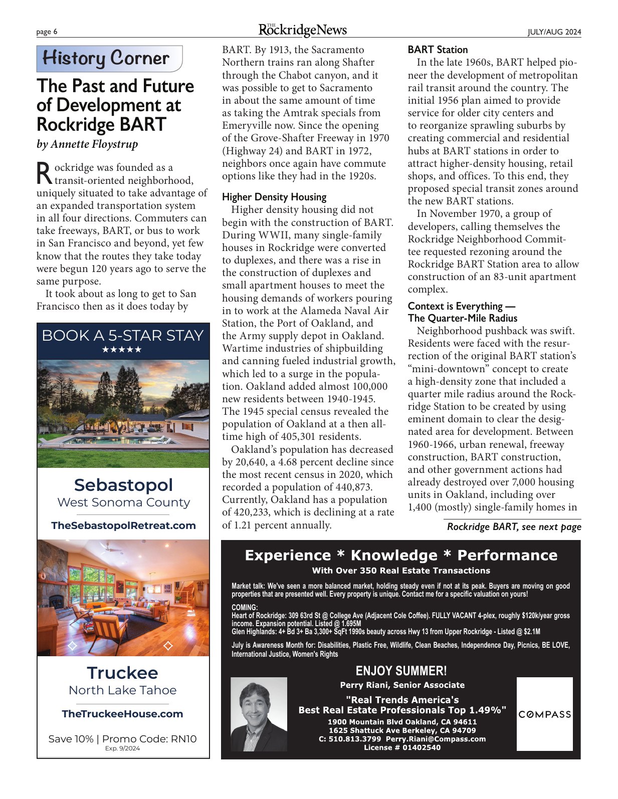 Click to zoom in The Rockridge News, July 2024, page 6
