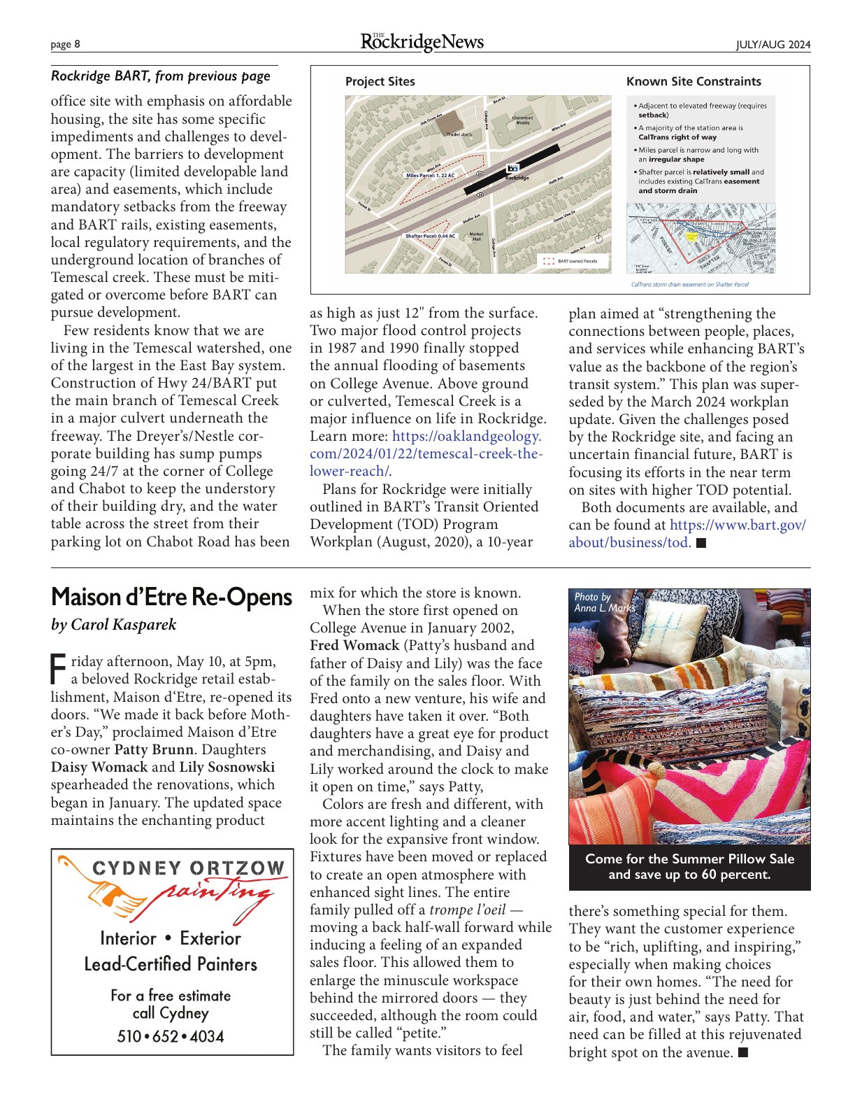 The Rockridge News, July 2024, page 8