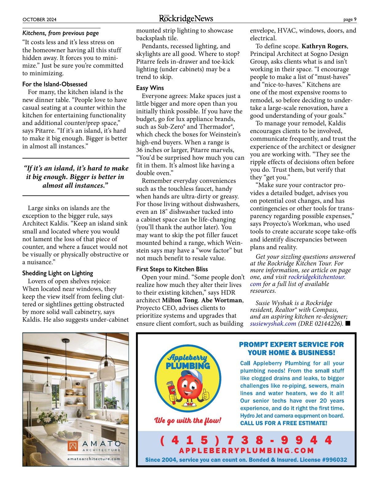 Click to zoom in The Rockridge News, October 2024, page 9