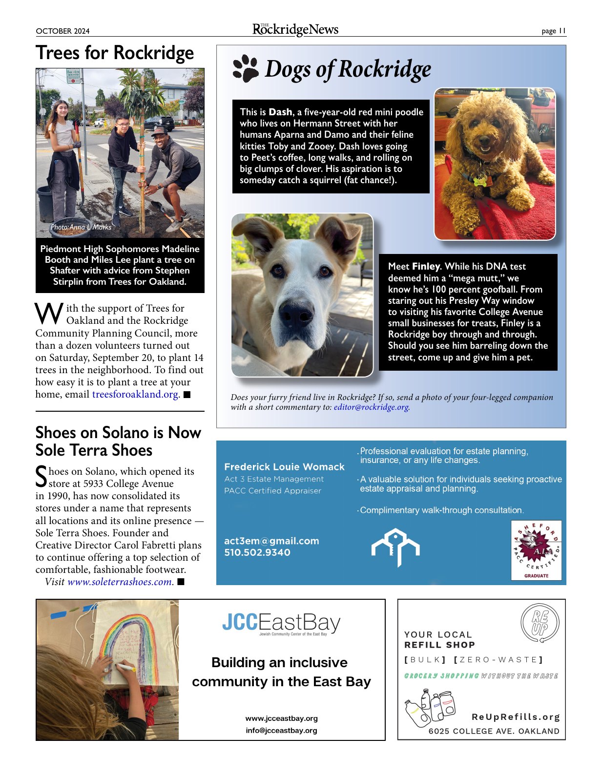 Click to zoom in The Rockridge News, October 2024, page 11