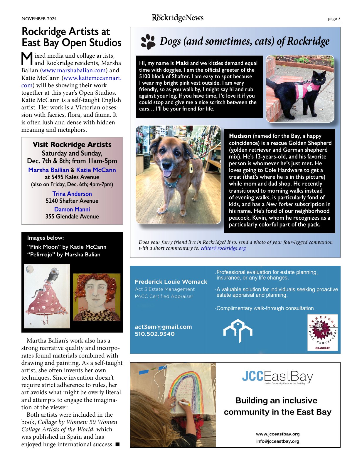 Click to zoom in The Rockridge News, November 2024, page 7