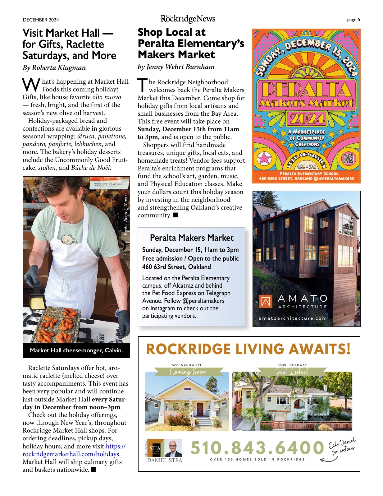 Click to zoom in The Rockridge News, December 2024, page 5