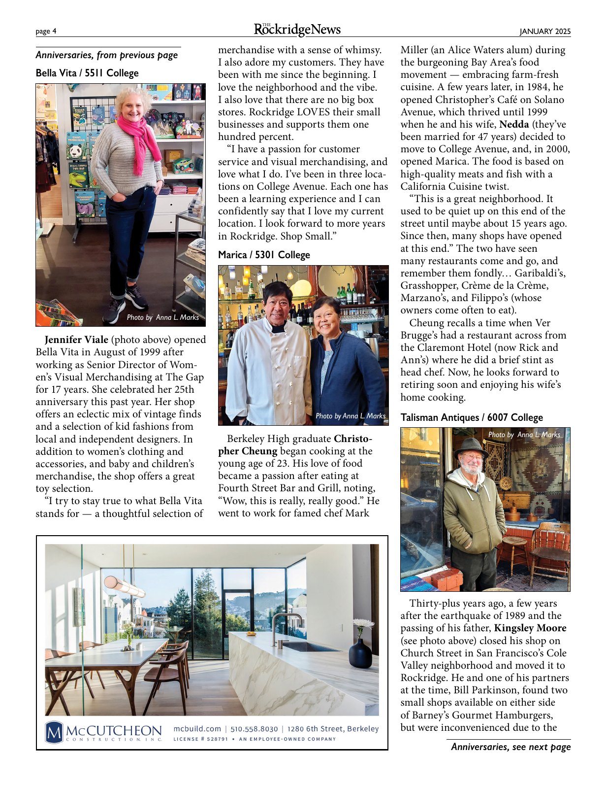Click to zoom in The Rockridge News, January 2025, page 4