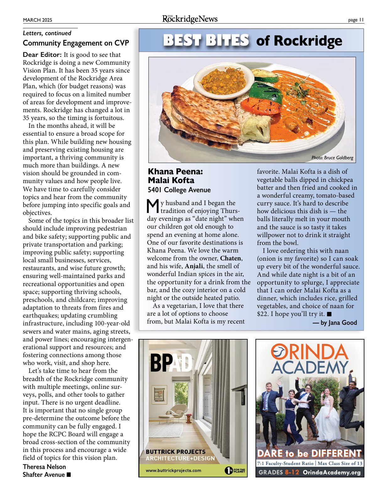Click to zoom in The Rockridge News, March 2025, page 11