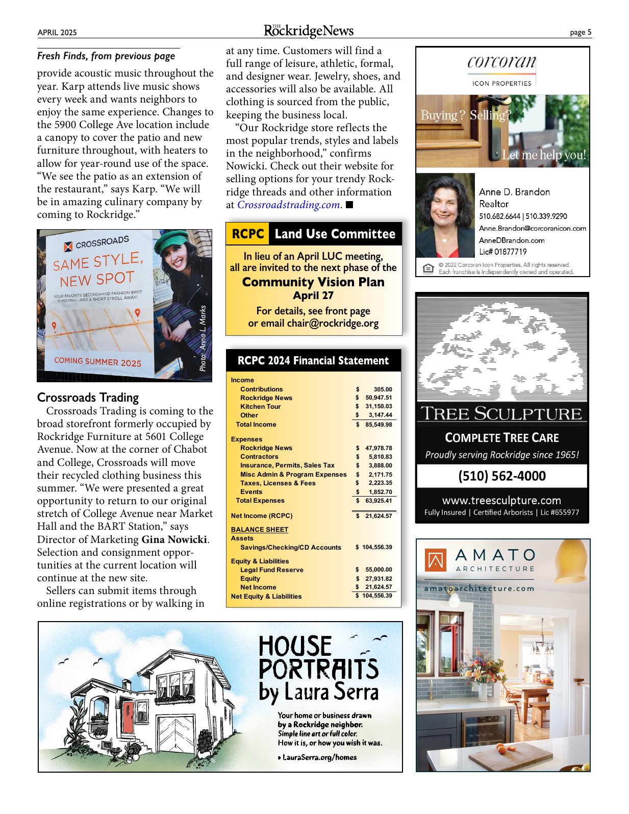 Click to zoom in The Rockridge News, April 2025, page 5