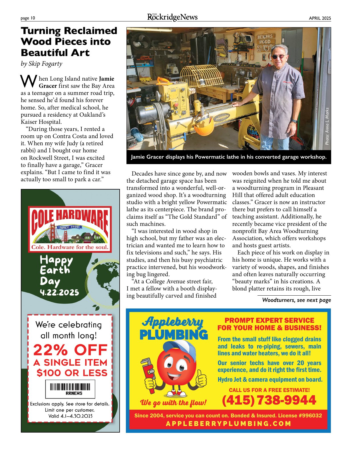 Click to zoom in The Rockridge News, April 2025, page 10