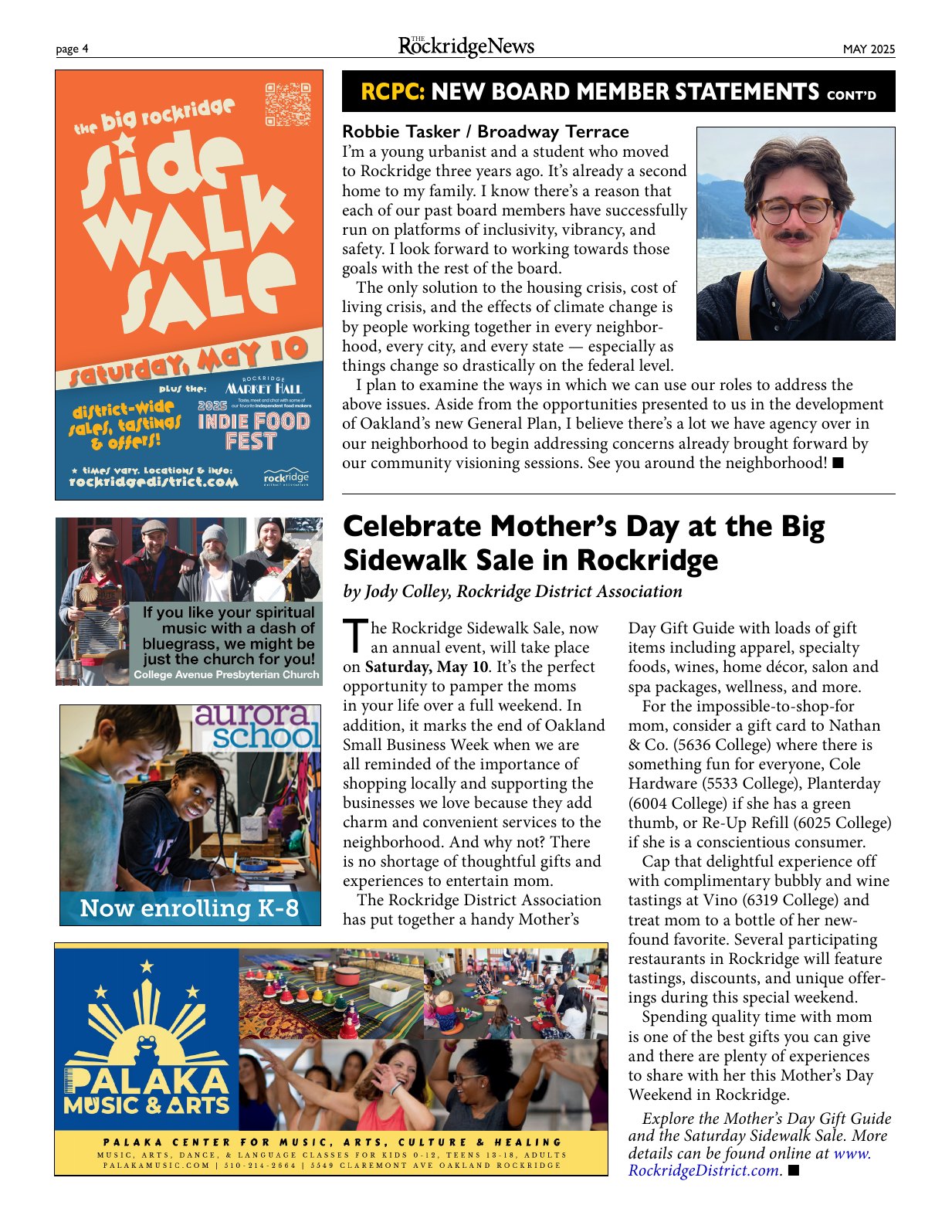 Click to zoom in The Rockridge News, May 2025, page 4