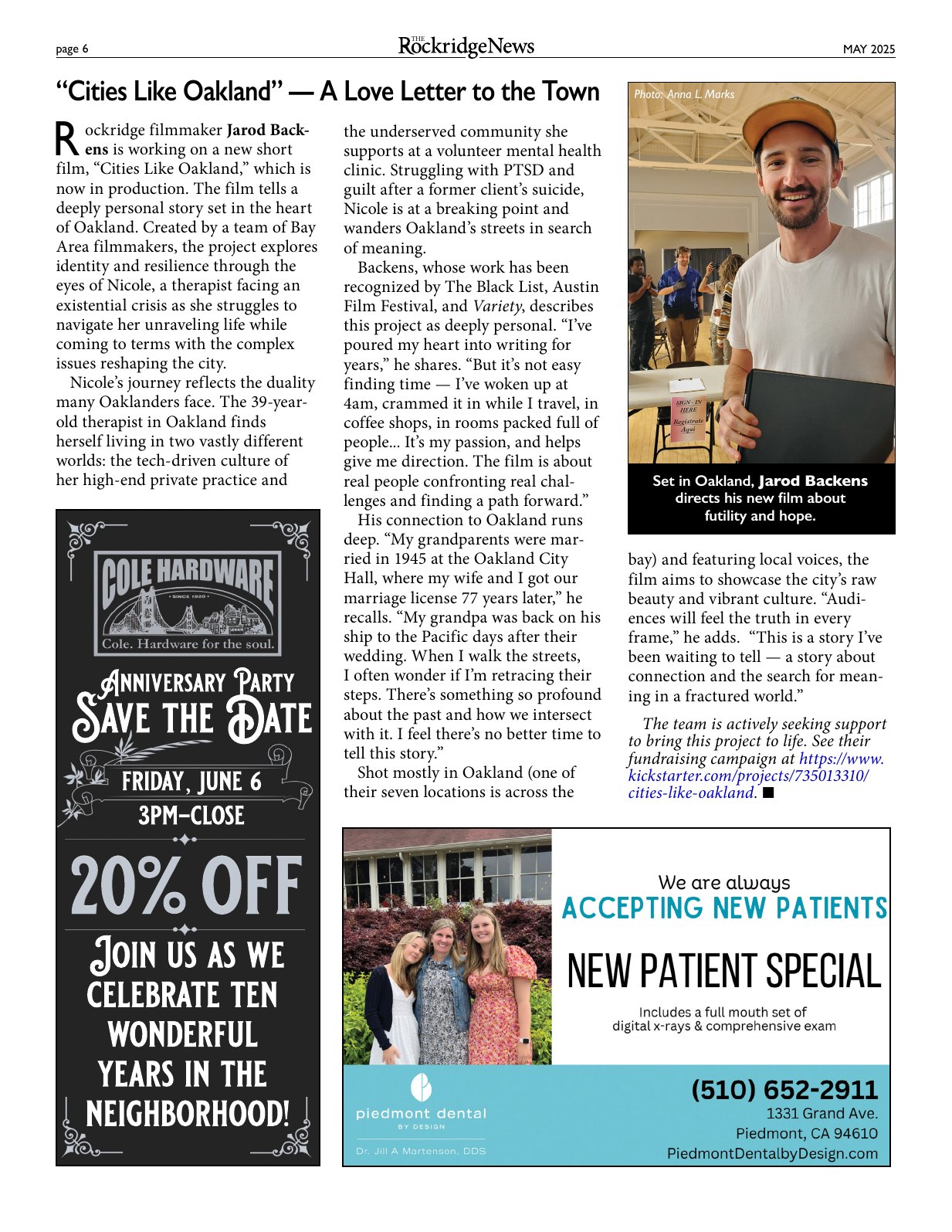 The Rockridge News, May 2025, page 6