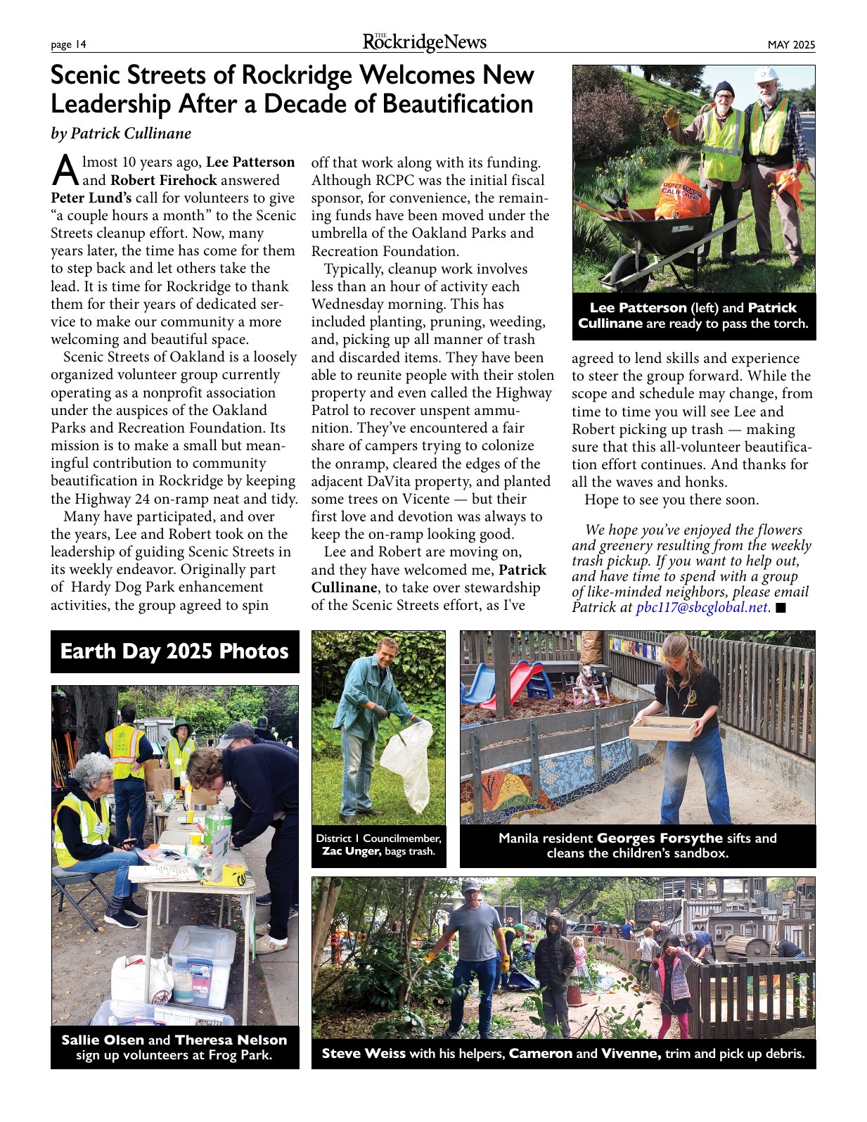 Click to zoom in The Rockridge News, May 2025, page 14