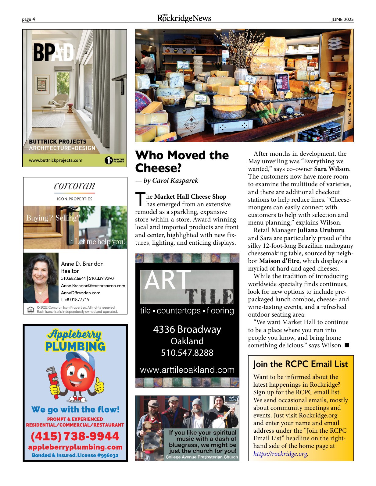 Click to zoom in The Rockridge News, June 2025, page 4