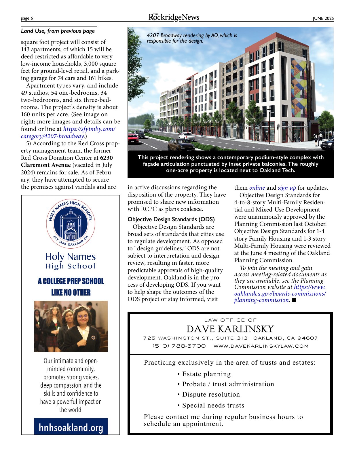 Click to zoom in The Rockridge News, June 2025, page 6