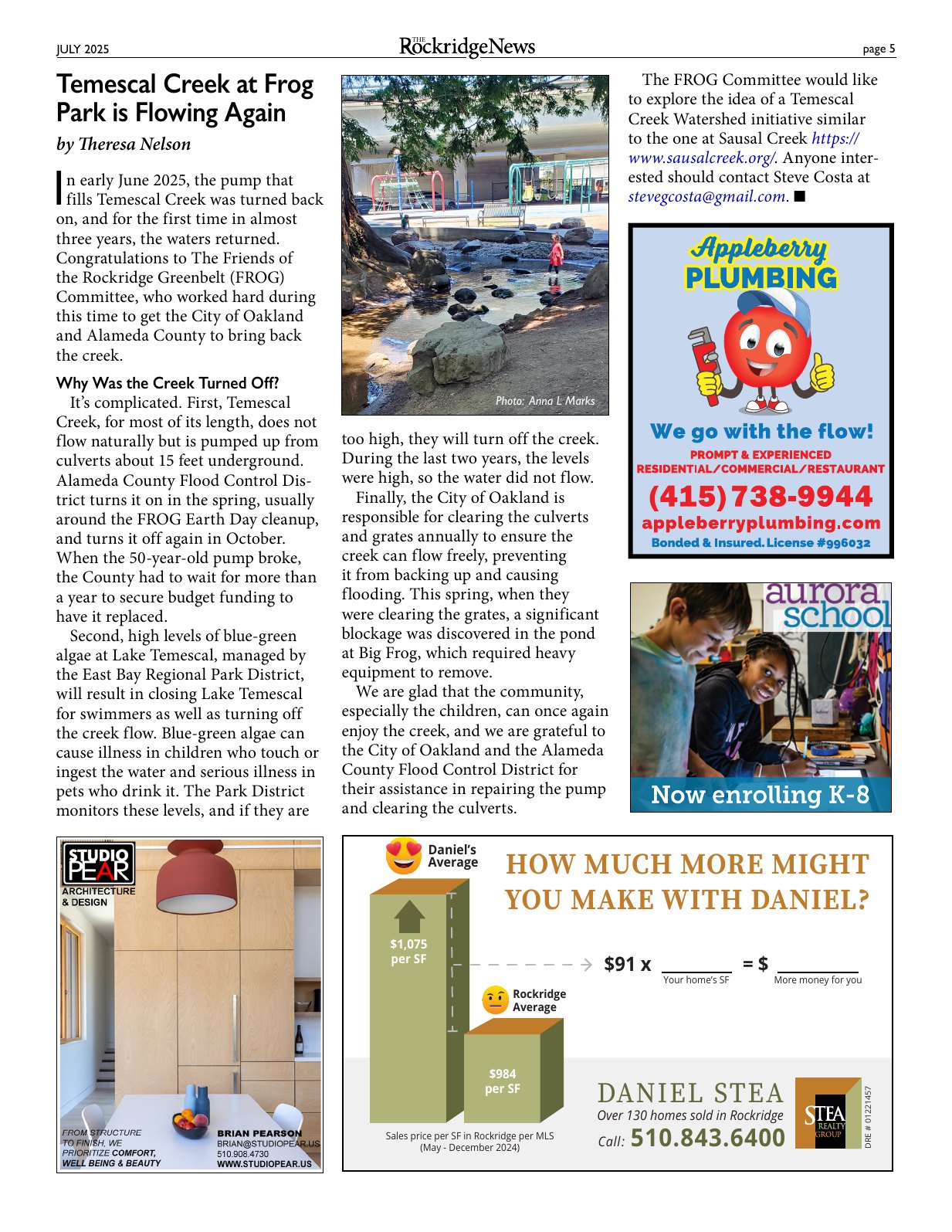 Click to zoom in The Rockridge News, July 2025, page 5