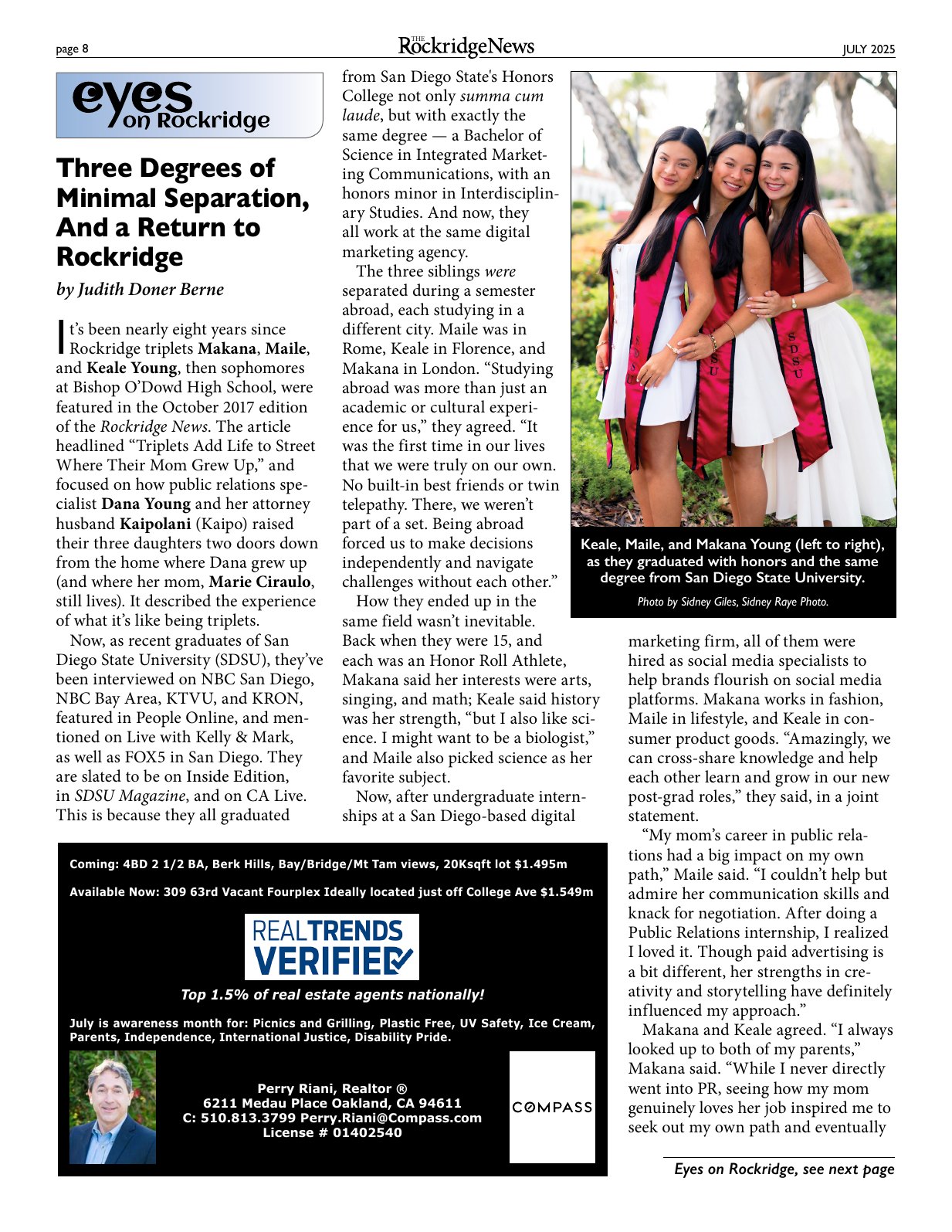 Click to zoom in The Rockridge News, July 2025, page 8