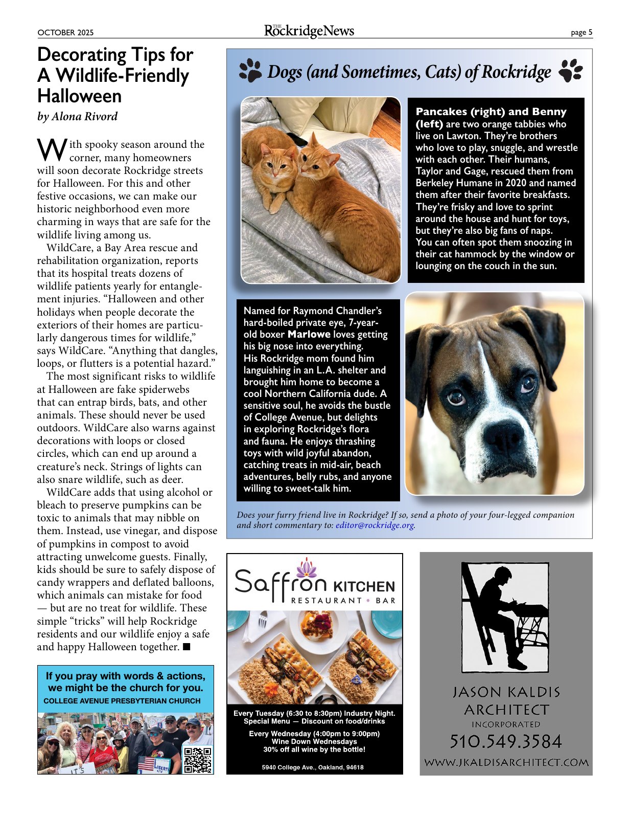 Click to zoom in The Rockridge News, October 2025, page 5