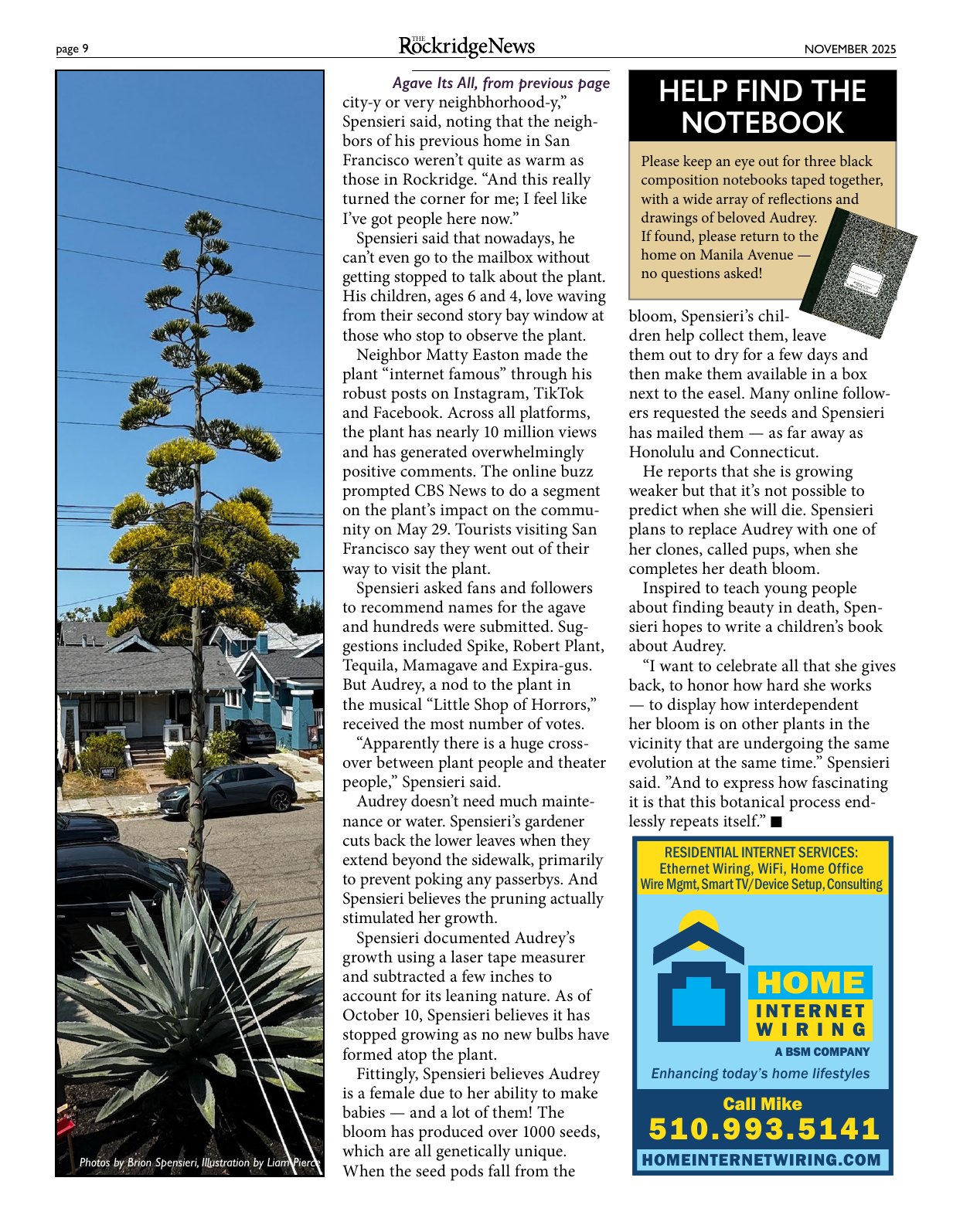 Click to zoom in The Rockridge News, November 2025, page 9