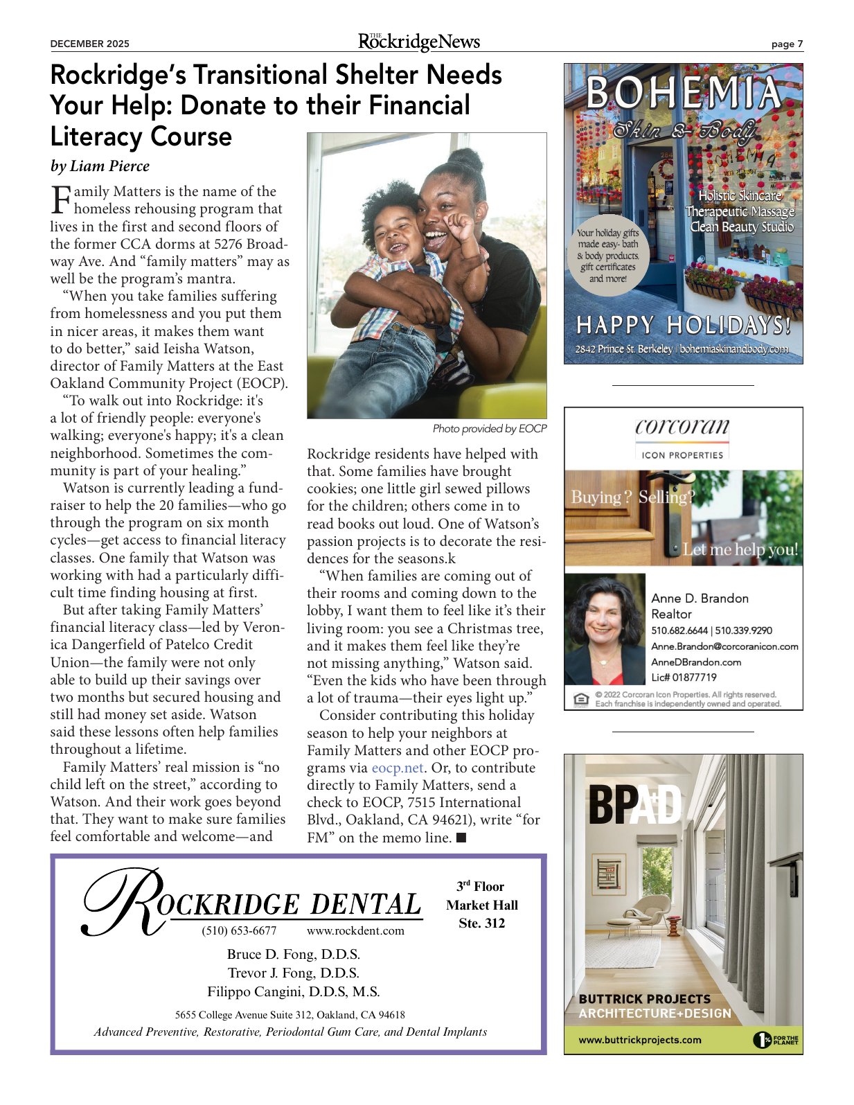 Click to zoom in The Rockridge News, December 2025, page 7