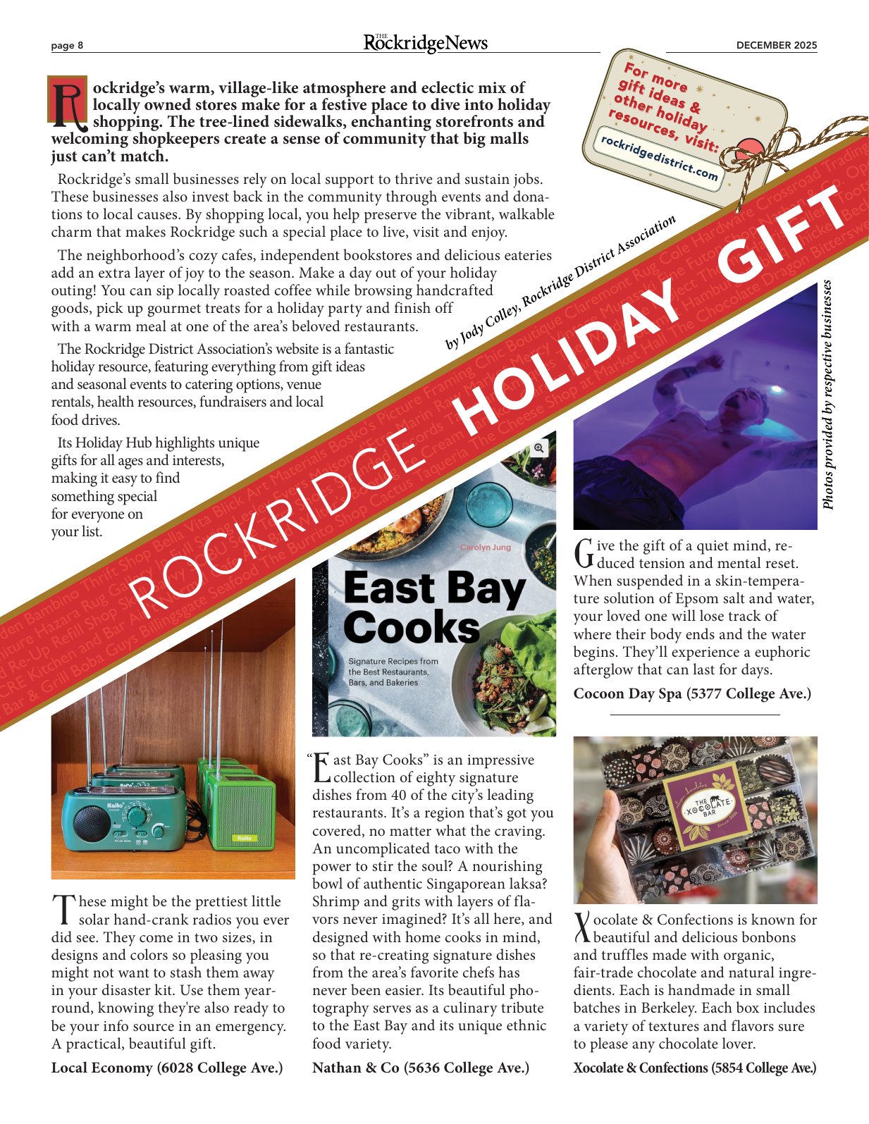 Click to zoom in The Rockridge News, December 2025, page 8