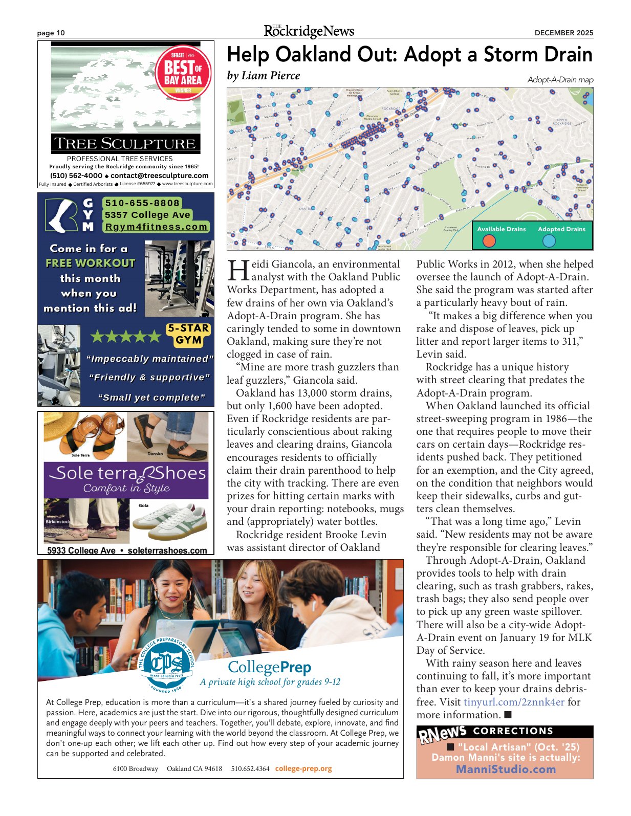 Click to zoom in The Rockridge News, December 2025, page 10