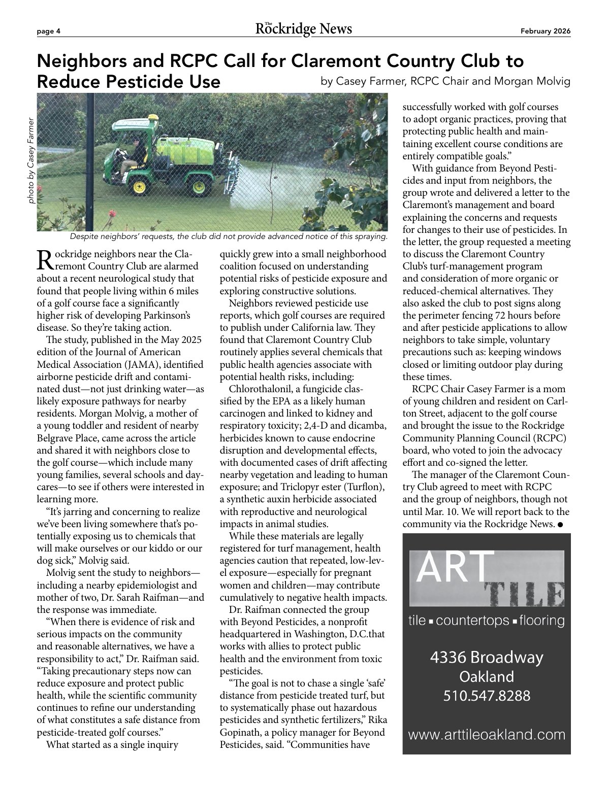 The Rockridge News, February 2026, page 4