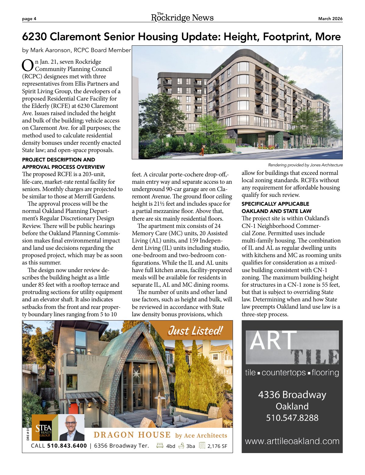 Click to zoom in The Rockridge News, March 2026, page 4