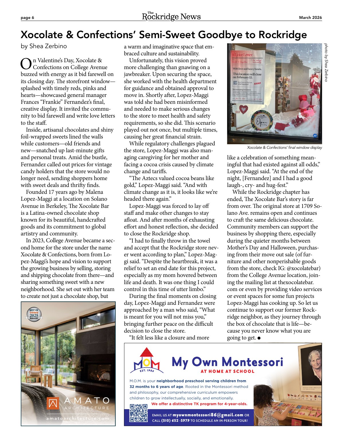 Click to zoom in The Rockridge News, March 2026, page 6