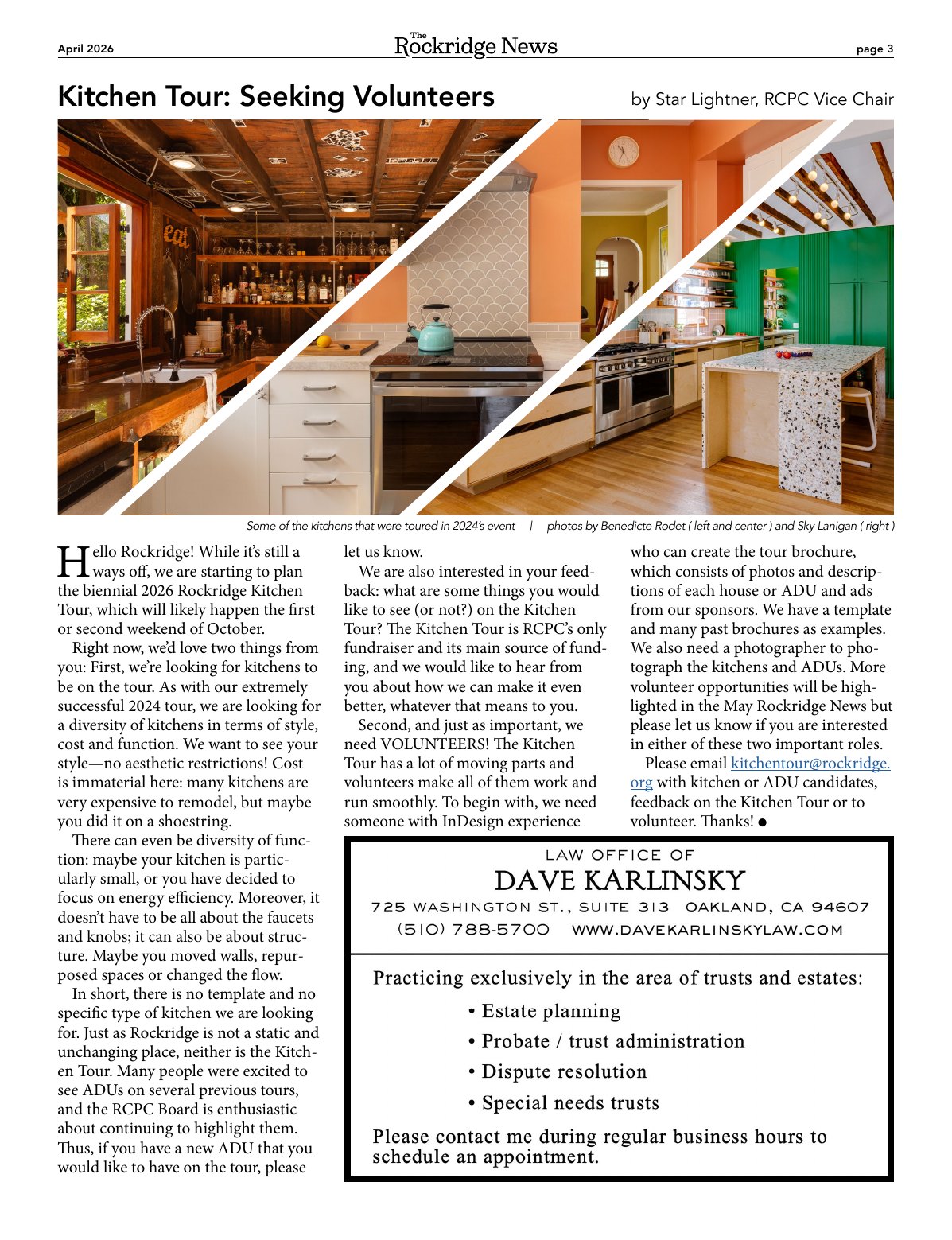 Click to zoom in The Rockridge News, April 2026, page 3