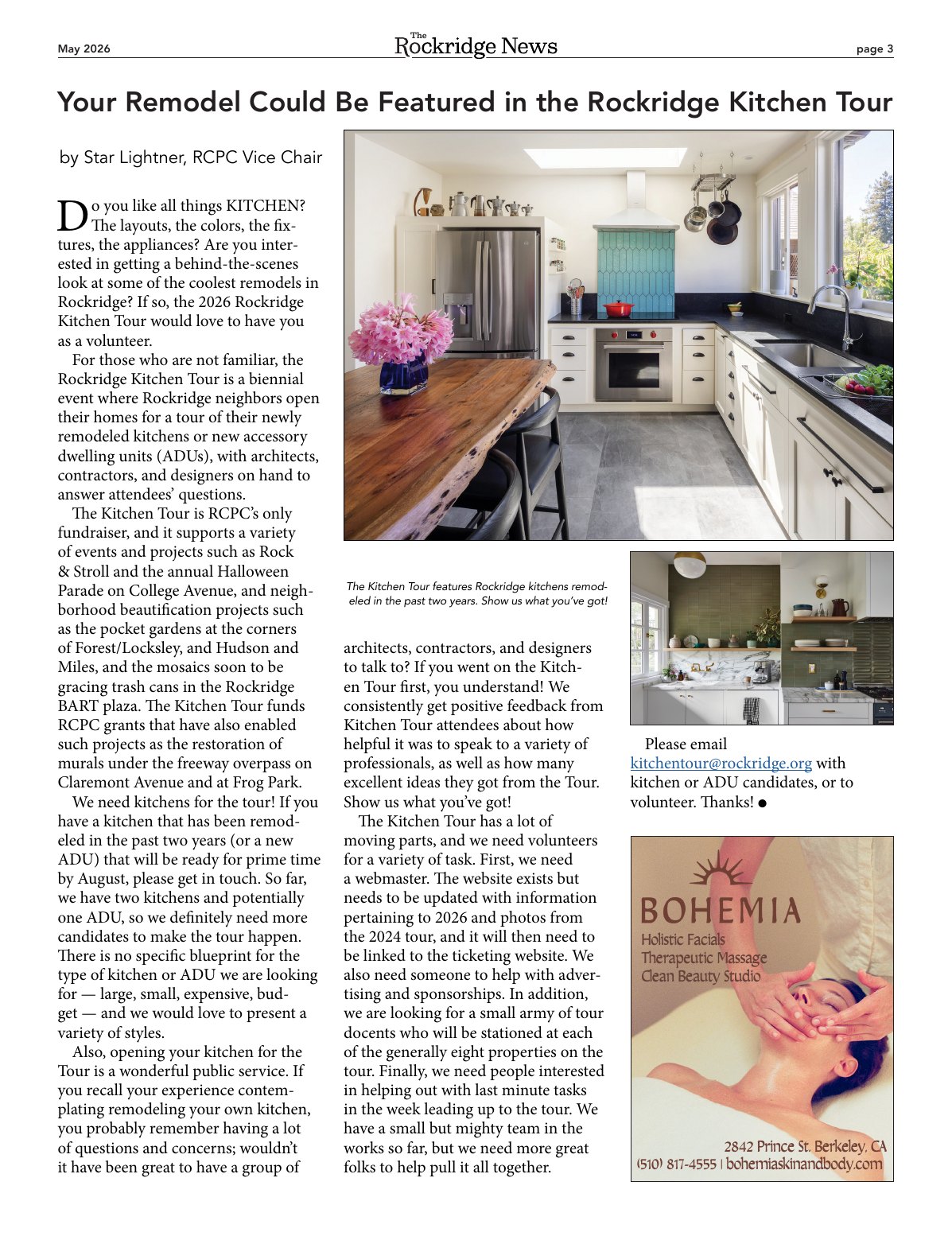 Click to zoom in The Rockridge News, May 2026, page 3