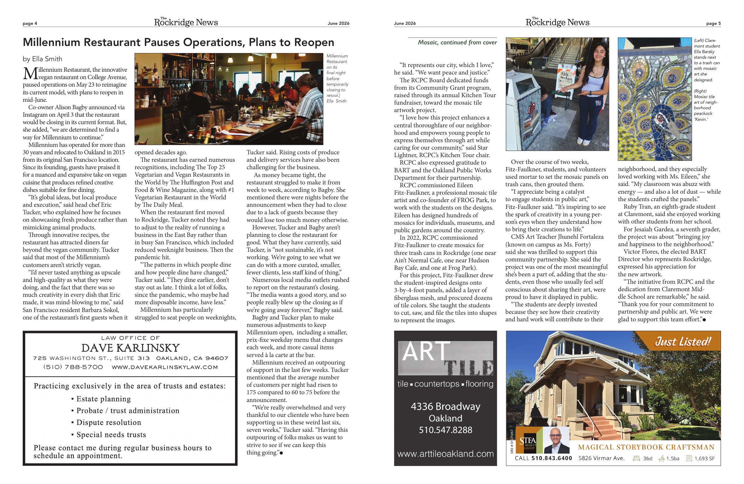 Click to zoom in The Rockridge News, June 2026, page 3