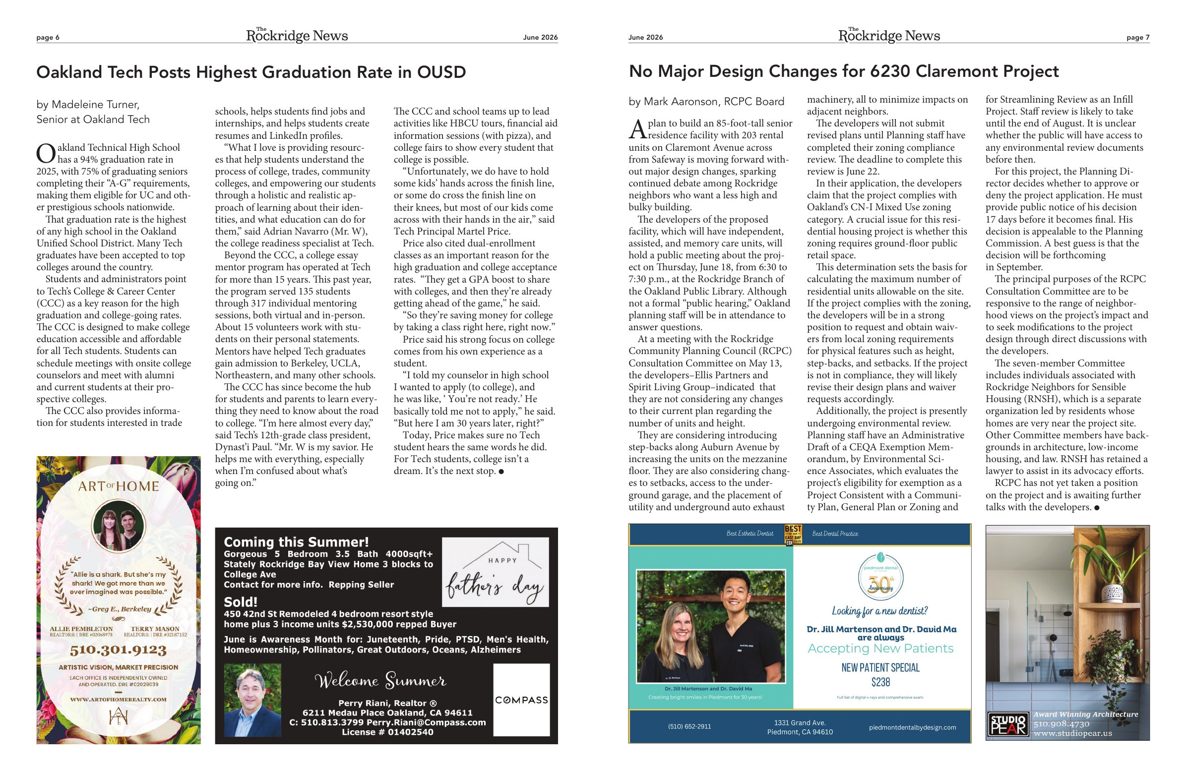 Click to zoom in The Rockridge News, June 2026, page 4
