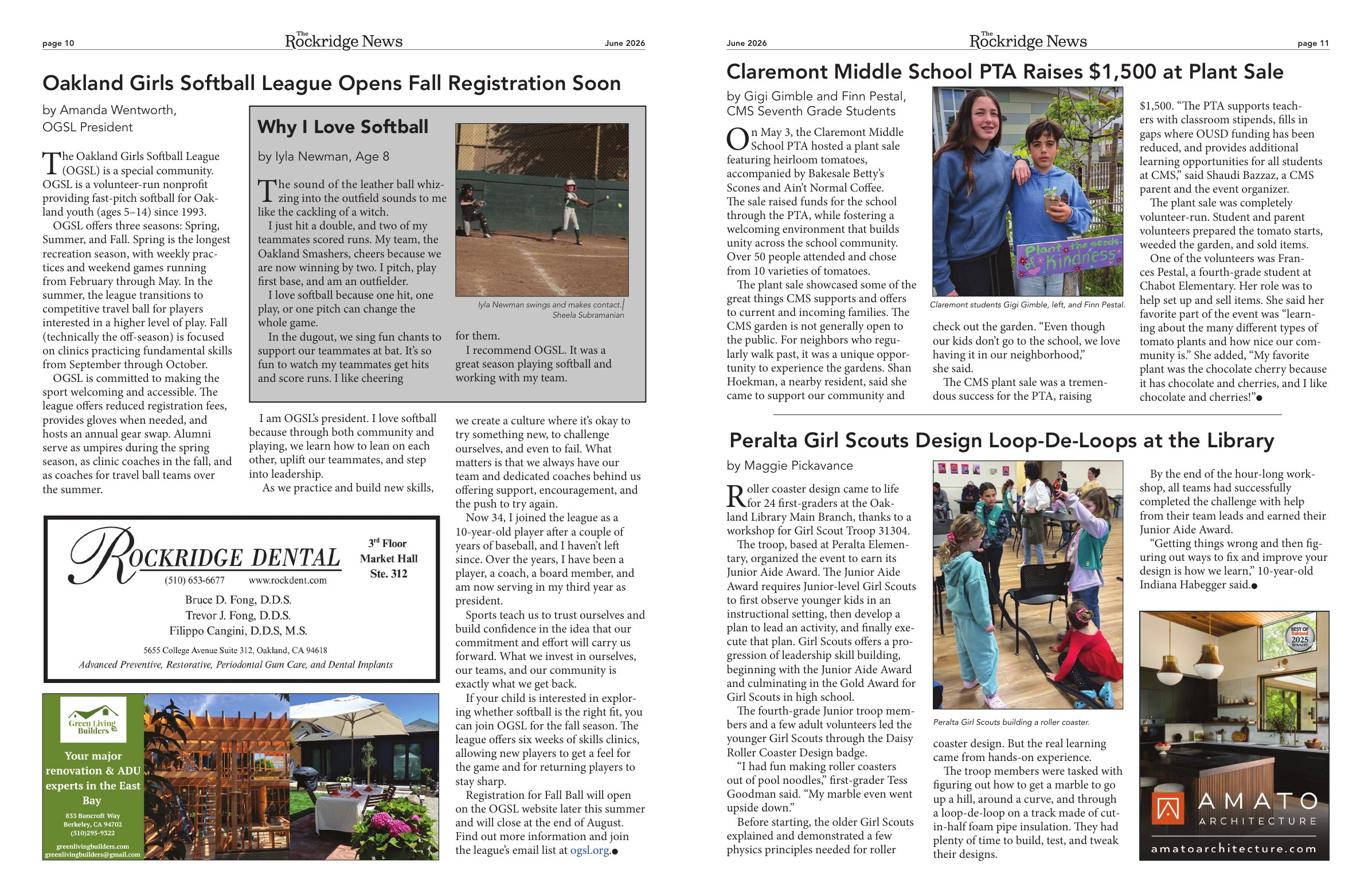 Click to zoom in The Rockridge News, June 2026, page 6