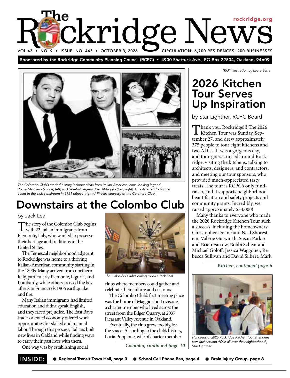Click to zoom in The Rockridge News, October 2026, page 1