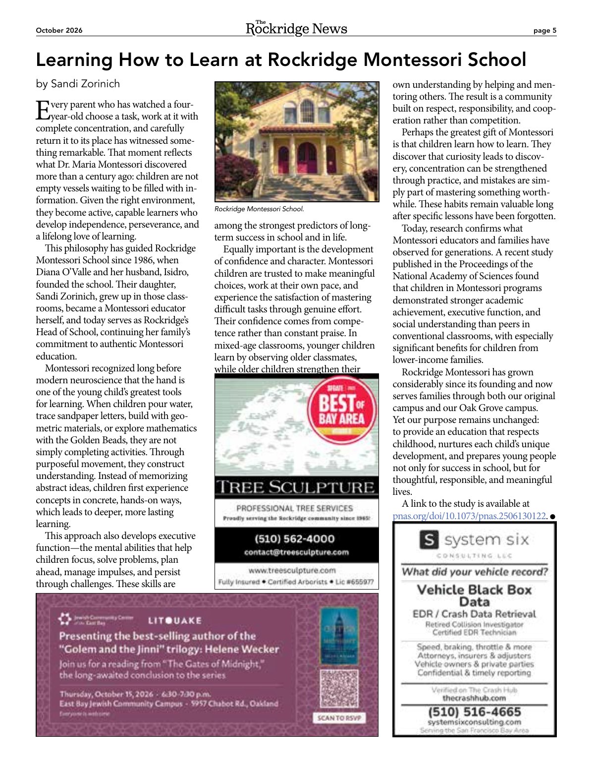 The Rockridge News, October 2026, page 5