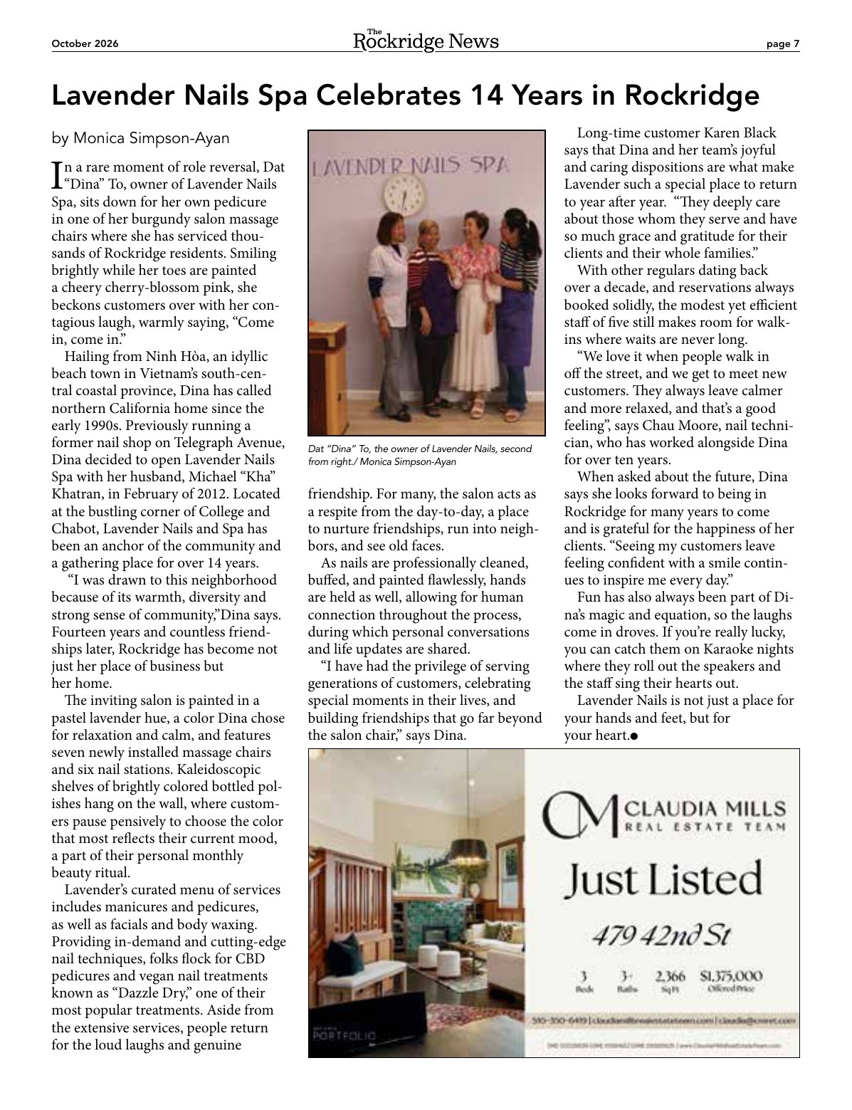 The Rockridge News, October 2026, page 7