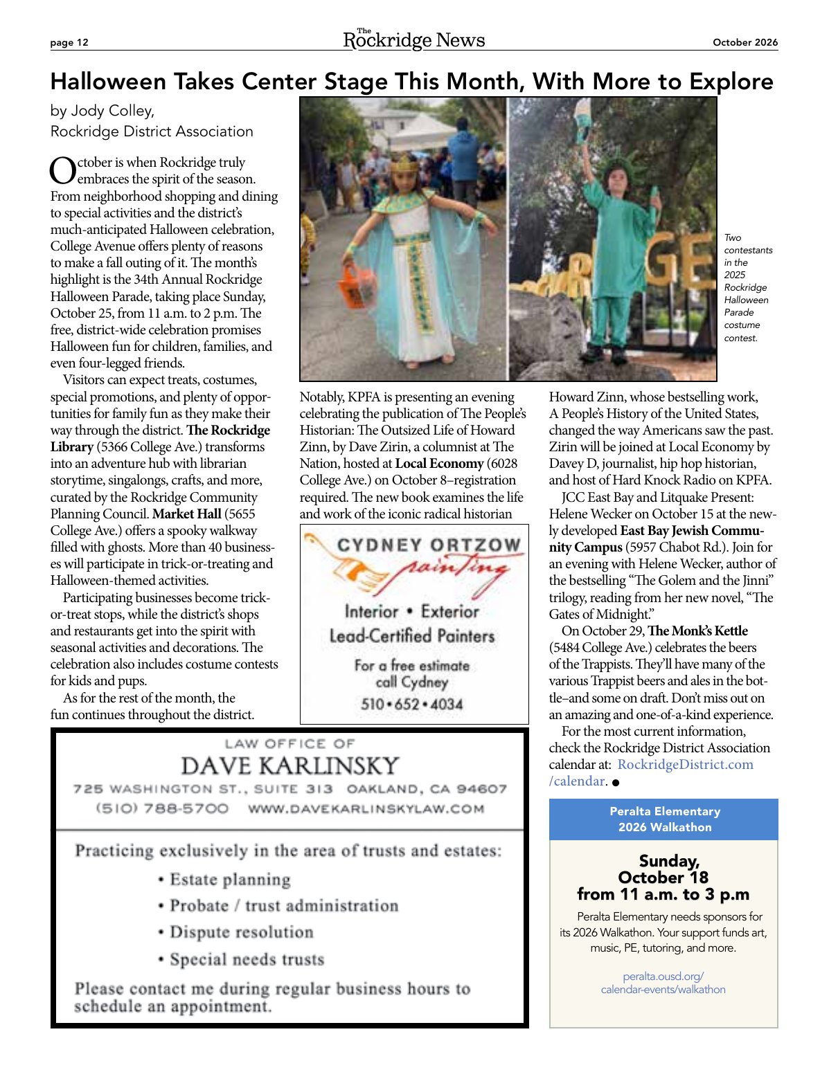 Click to zoom in The Rockridge News, October 2026, page 12